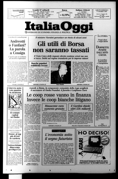 Italia oggi : quotidiano di economia finanza e politica